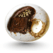 brownie com bola de gelo